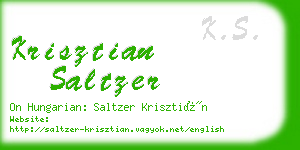 krisztian saltzer business card